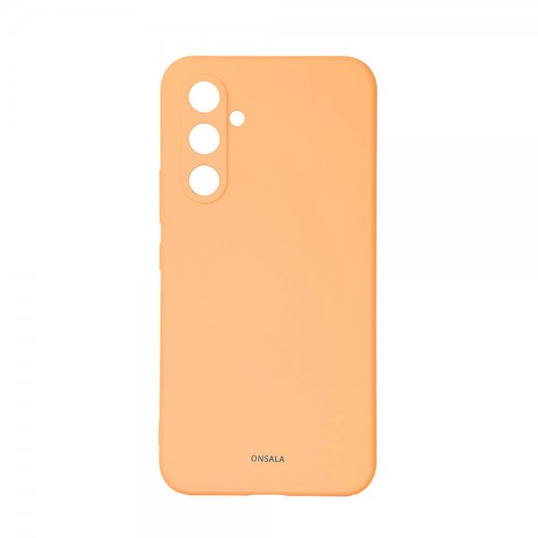 Onsala Samsung Galaxy A55 -silikonikuori, aprikoosi