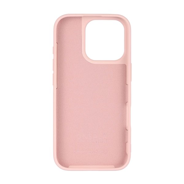 Onsala iPhone 16 Pro -silikonikuori, Chalk Pink