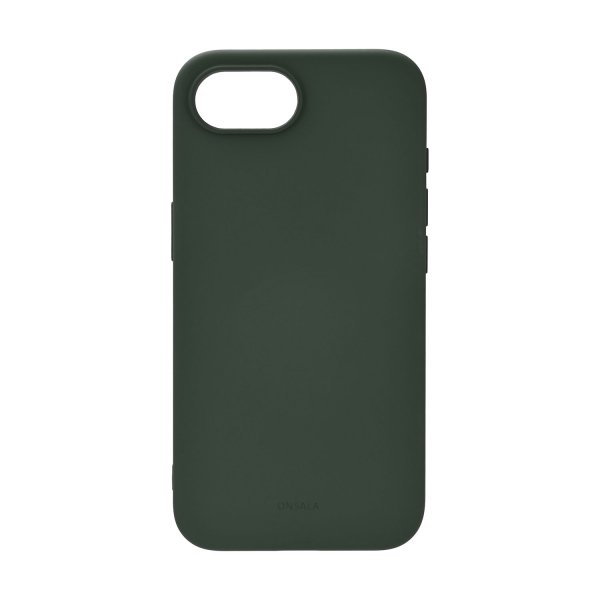 Onsala iPhone 16e/17e -kuori, silikonituntuma, Olive Green