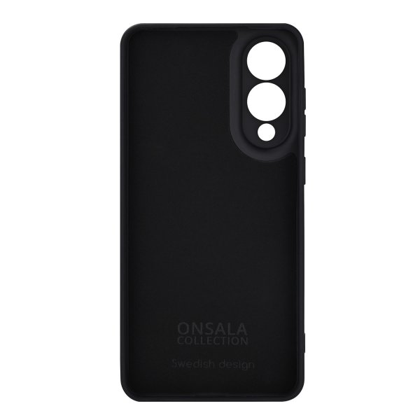 Onsala Samsung Galaxy S25 Edge Kuori Silikonituntuma Musta