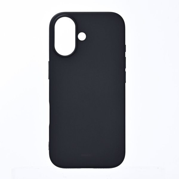Onsala iPhone 17 -kuori, silikonituntuma, musta