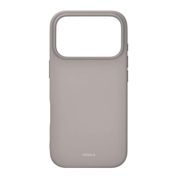 Onsala iPhone 17 Pro -kuori silikonituntuma Concrete