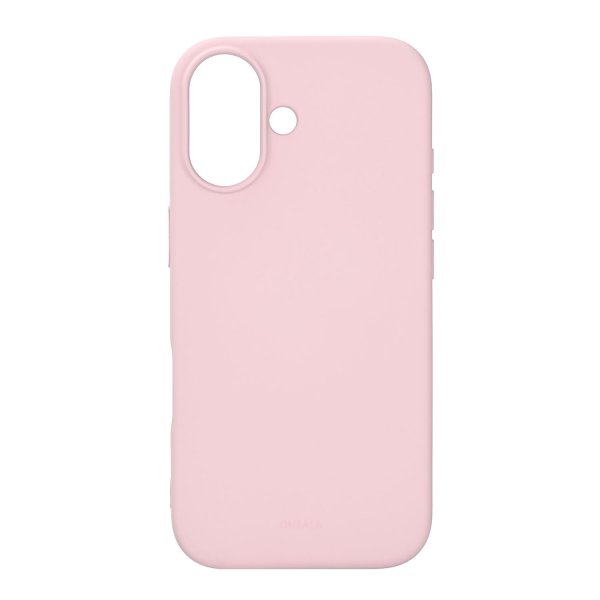 Onsala iPhone 17 -kuori, silikonituntuma, Chalk Pink