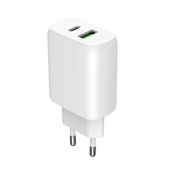 Gear Laturi PD/PPS Travel Charger 30W + QC 18W Valkoinen