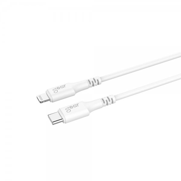 Gear USB-C–Lightning-kaapeli MFI 0,5 m Valkoinen
