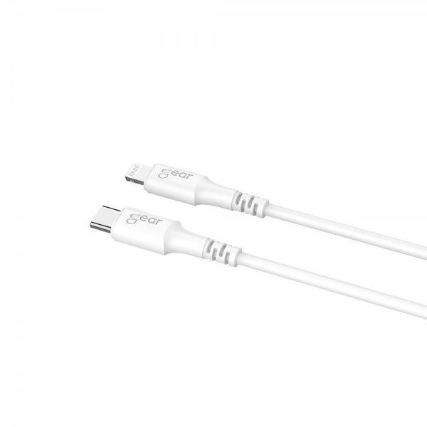 Gear USB-C–Lightning-kaapeli MFI 0,5 m Valkoinen
