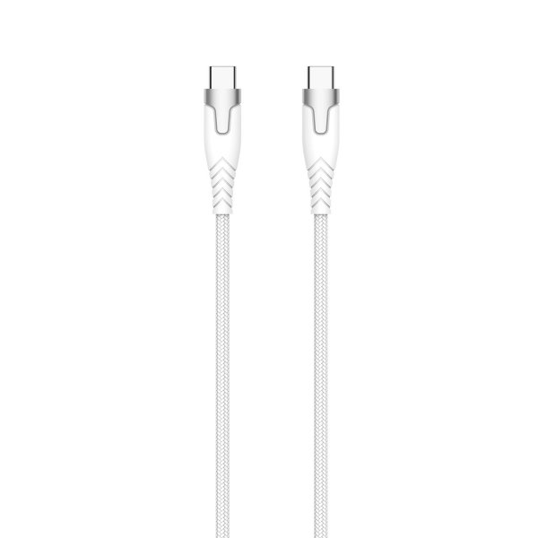 Gear Kevlar USB-C–USB-C -kaapeli 1,5 m valkoinen