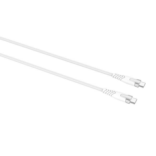 Gear Kevlar USB-C–USB-C -kaapeli 1,5 m valkoinen