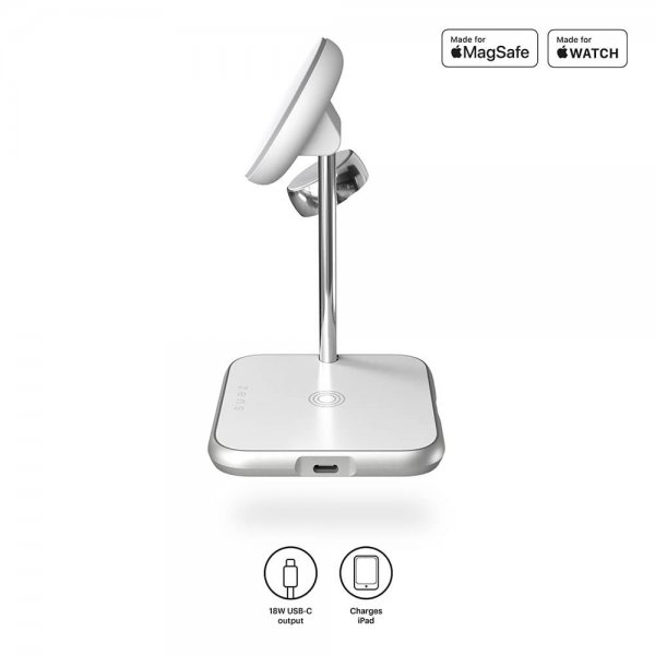 Zens 4-in-1 MagSafe/Watch langaton latausasema, valkoinen