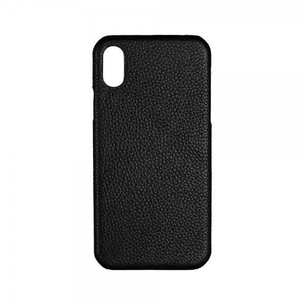 Onsala iPhone X/Xs Kotelo Aitoa Nahkaa Musta