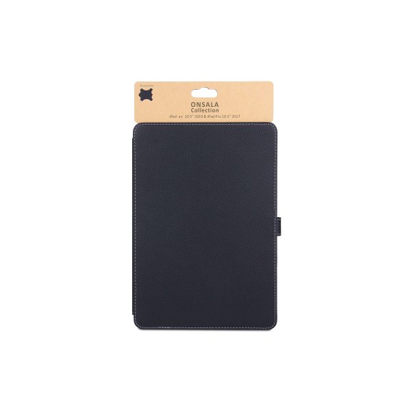 Onsala iPad Air 2019 (3. sukupolvi) kotelo aitoa nahkaa, musta
