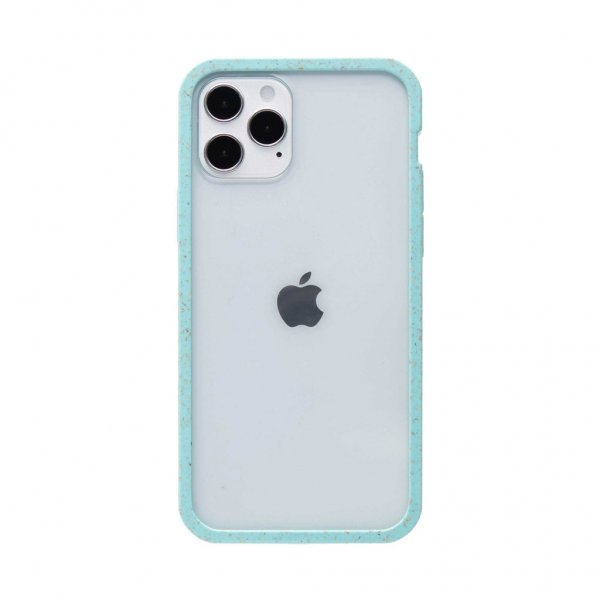 Pela iPhone 12/iPhone 12 Pro -kuoret ympäristöystävällinen läpinäkyvä Purist Blue