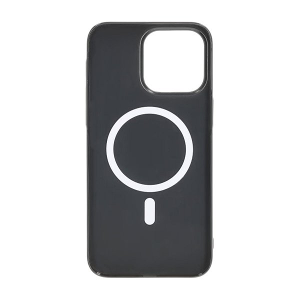 iPhone 15 Pro Max Kuori TPU MagSafe Kiiltävä Musta