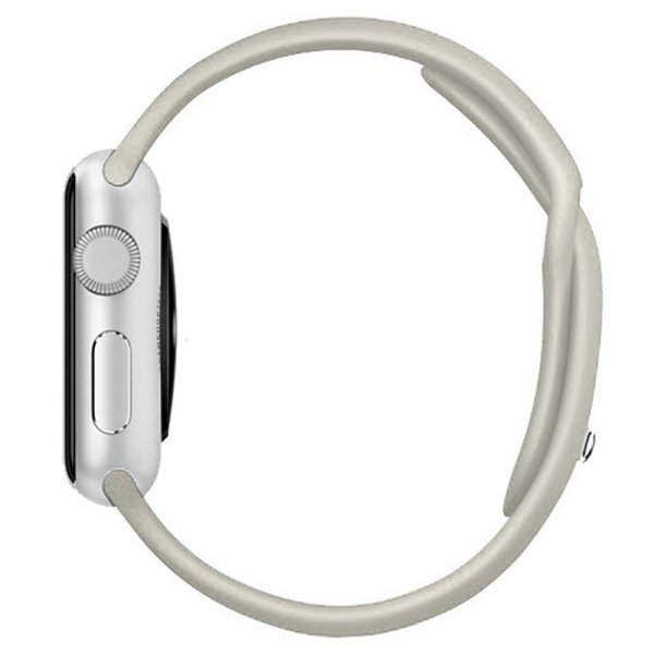 Apple Watch 44/45/46mm/Apple Watch Ultra Silikoniranneke Beige