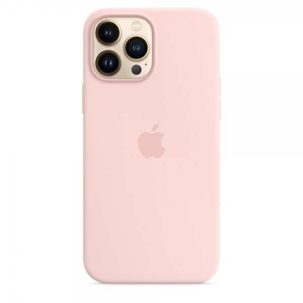 Apple Alkuperäinen iPhone 13 Pro Max -silikonikuori MagSafella, liituvaaleanpunainen
