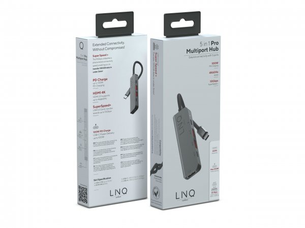 LINQ by Elements 5-in-1 Pro USB-C Multiport Hub