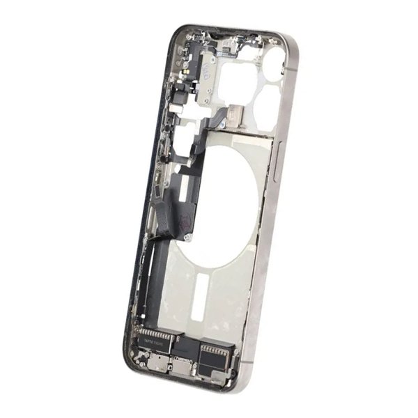 Keskirunko pikkutarvikkeineen iPhone 15 Pro Max - Luonnollinen Titaani OEM