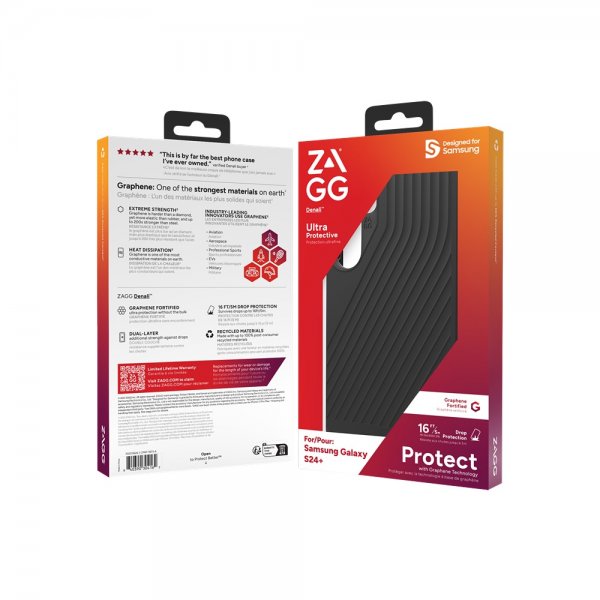 ZAGG Samsung Galaxy S24 Plus -suojakuori Denali, musta