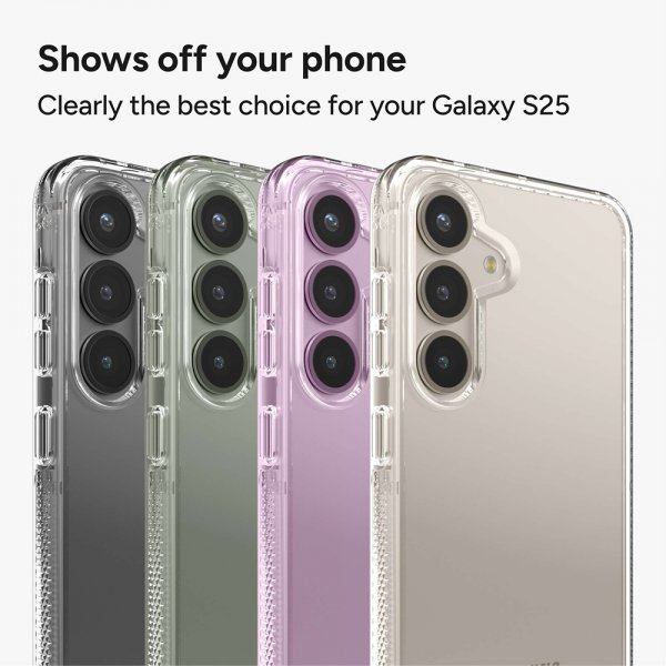 ZAGG Samsung Galaxy S25 -suojakuori Crystal Palace läpinäkyvä