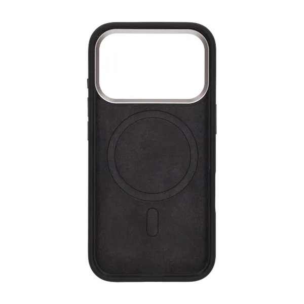 iPhone 17 Pro Silikonkuori MagSafe Musta