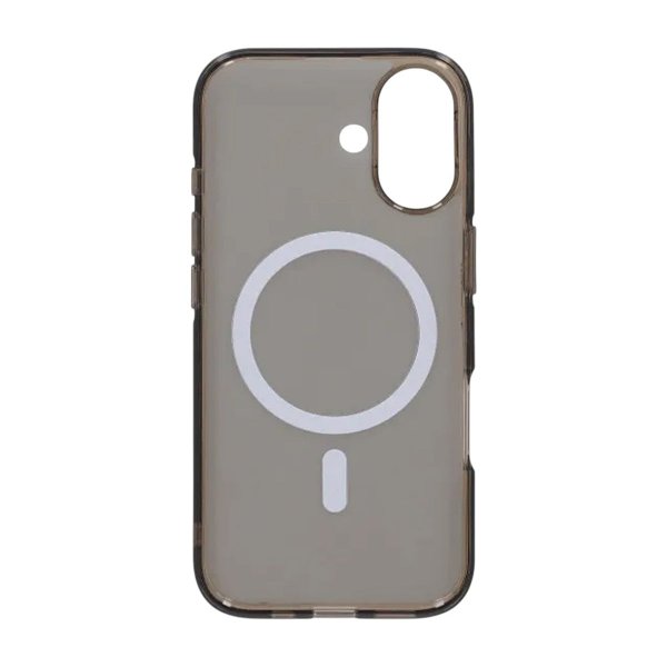 iPhone 17 Kuori TPU MagSafe Musta Läpinäkyvä