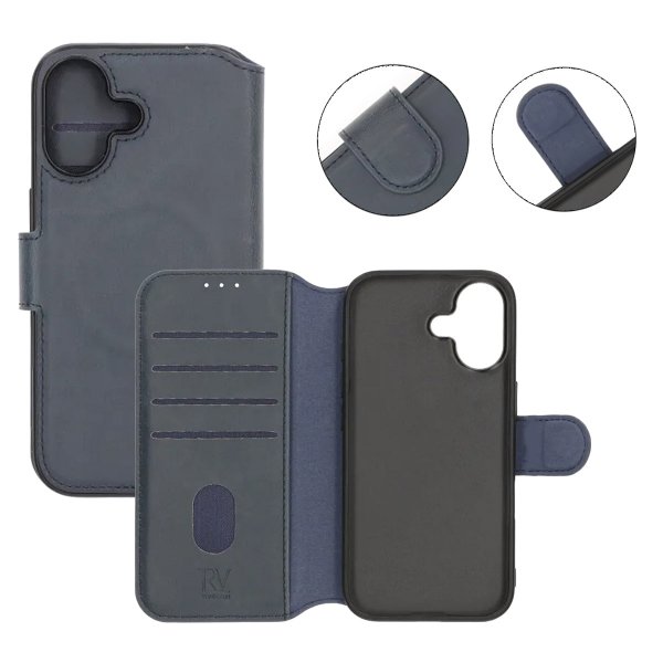 Rvelon iPhone 17 -kotelo 4 korttipaikkaa MagSafe Sininen