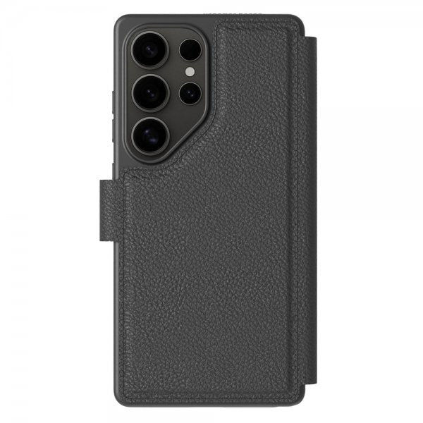 agood company Samsung Galaxy S25 Ultra Fodral Pyöreä Lompakkokotelo Musta