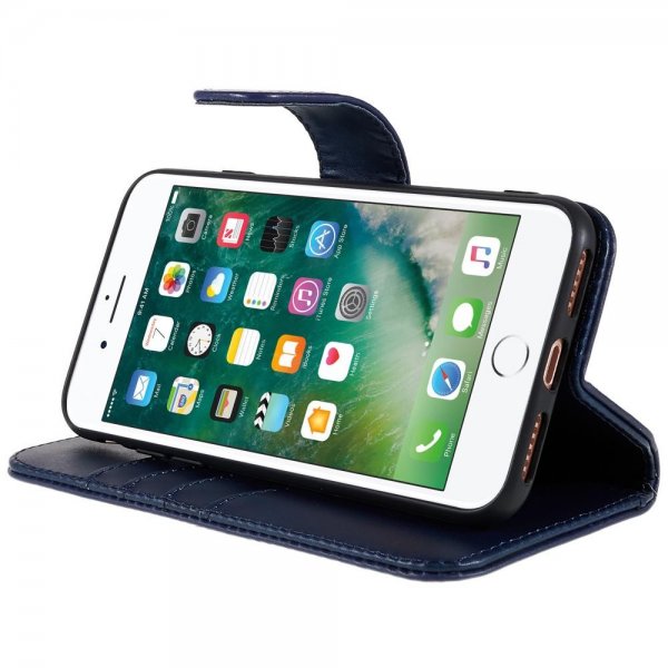 Nordic Covers iPhone 7/8/SE Essential Leather -suojakotelo, Heron Blue