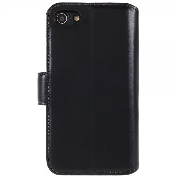 Nordic Covers iPhone 7/8/SE Essential Leather Raven Black -kotelo