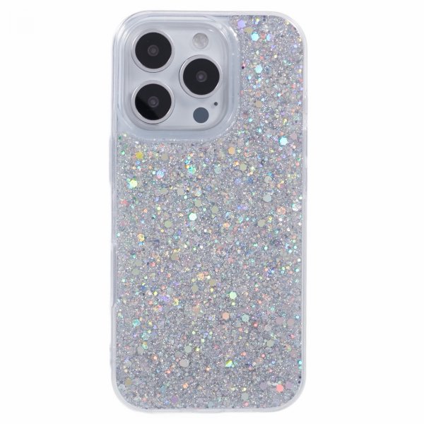 Nordic Covers iPhone 16 Pro Kuori Sparkle Series Stardust Silver