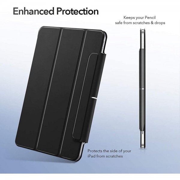 ESR iPad Air 10.9 (sukupolvet 4/5) Rebound Magnetic -kotelo, musta