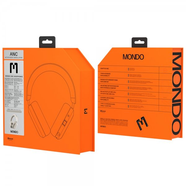 Mondo langattomat kuulokkeet Mondo Over-Ears ANC Greige