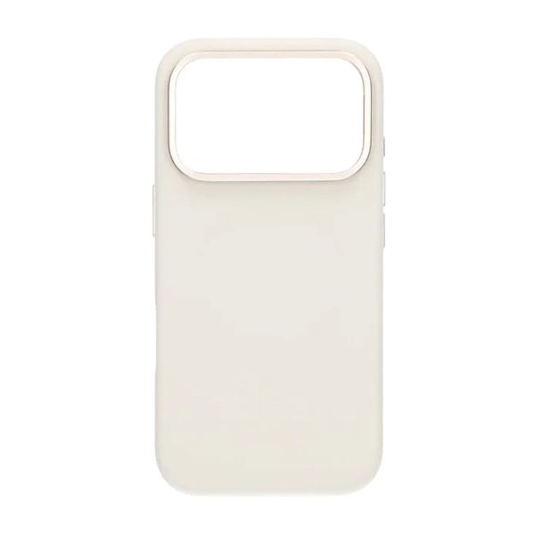 iPhone 17 Pro Silikonkuori MagSafen Jalustalla Valkoinen