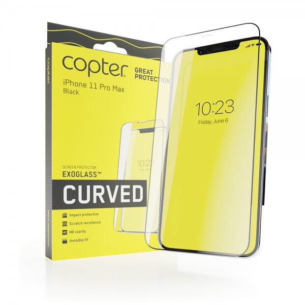 Copter iPhone Xs Max/11 Pro Max -näytönsuoja Exoglass Curved