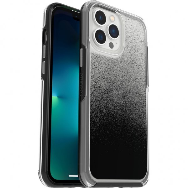 Otterbox iPhone 13 Pro Max -kuori Symmetry Series läpinäkyvä musta