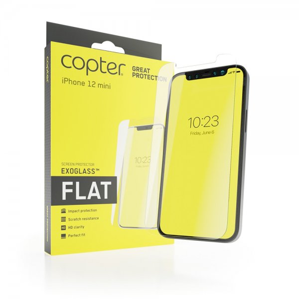 Copter iPhone 12 Mini näytönsuoja Exoglass Flat