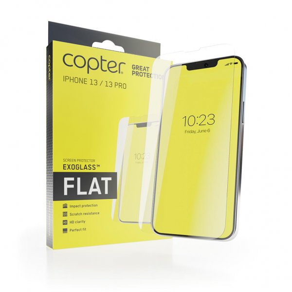 Copter iPhone 13/iPhone 13 Pro Näytönsuoja Exoglass Flat