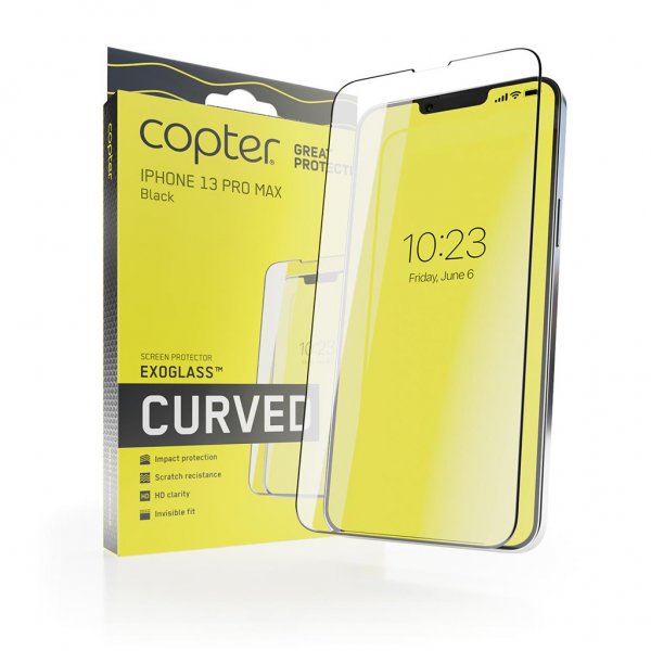Copter iPhone 13 Pro Max näytönsuoja Exoglass Curved