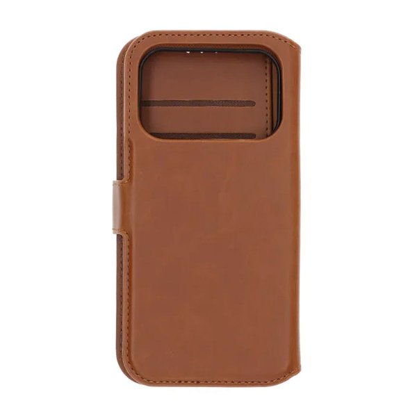 Rvelon iPhone 17 Pro Max -kotelo, 4 korttipaikkaa, irrotettava kuori, ruskea