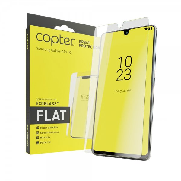 Copter Samsung Galaxy A34 5G Näytönsuoja Exoglass Flat