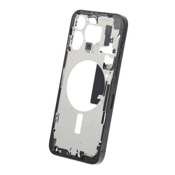 Keskikehys pikkutarvikkeineen iPhone 15 Pro Max - Puolivalmis musta titaani OEM