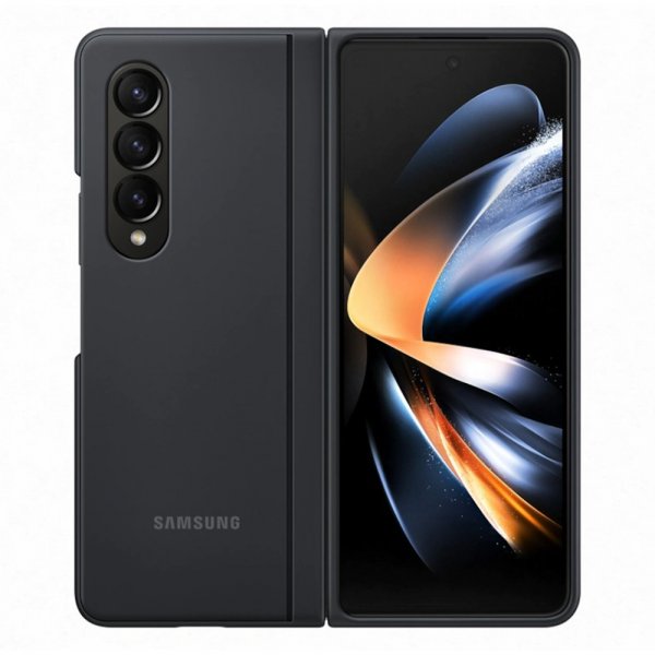 Samsung Original Galaxy Z Fold 4 Kuori Slim Standing Cover Musta