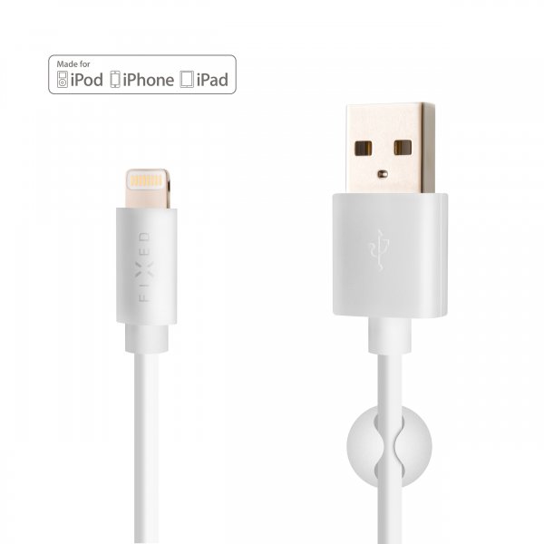 Kiinteä kaapeli USB-A–Lightning 2 m Valkoinen