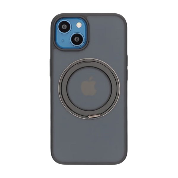 iPhone 13/iPhone 14 Suojakuori Käännettävällä MagSafe Jalustalla Musta