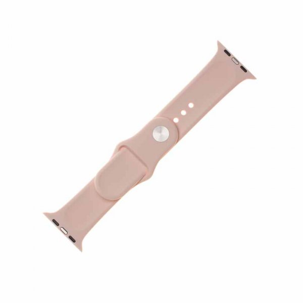 Kiinteä Apple Watch 44/45/46mm/Apple Watch Ultra Ranneke Silikoniranneke Vaaleanpunainen