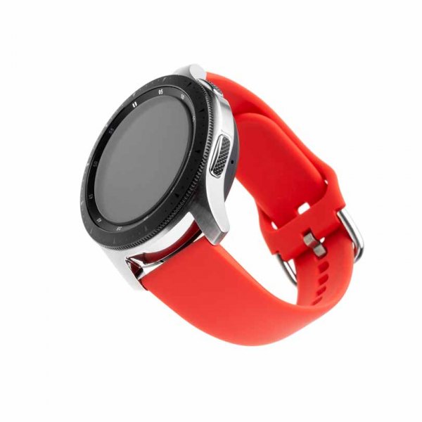 Korjattu Samsung Galaxy Watch 22mm ranneke silikoninen ranneke punainen