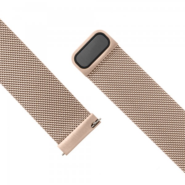 Kiinteä Samsung Galaxy Watch 22mm Mesh-ranneke Ruusukulta