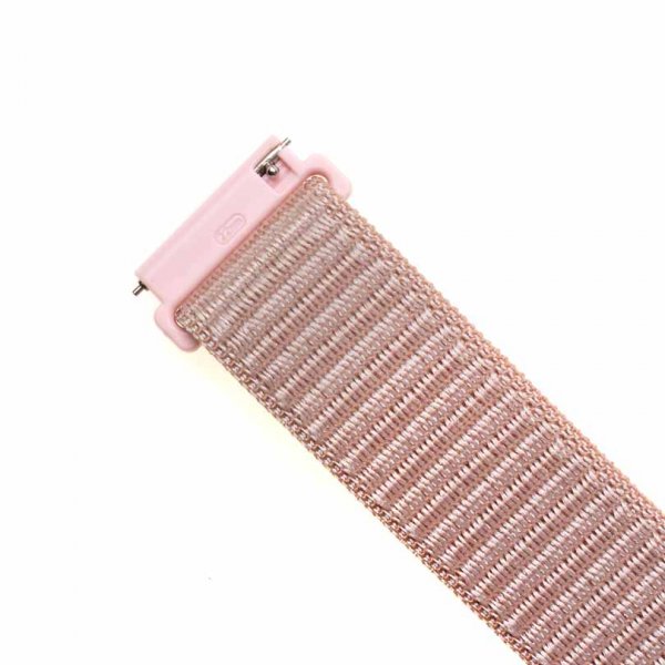 Kiinteä Samsung Galaxy Watch 20mm nailonranneke, ruusukulta