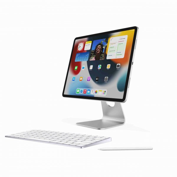 Kiinteä magneettinen teline iPad Air 10.9"/Pro 11" Hopea