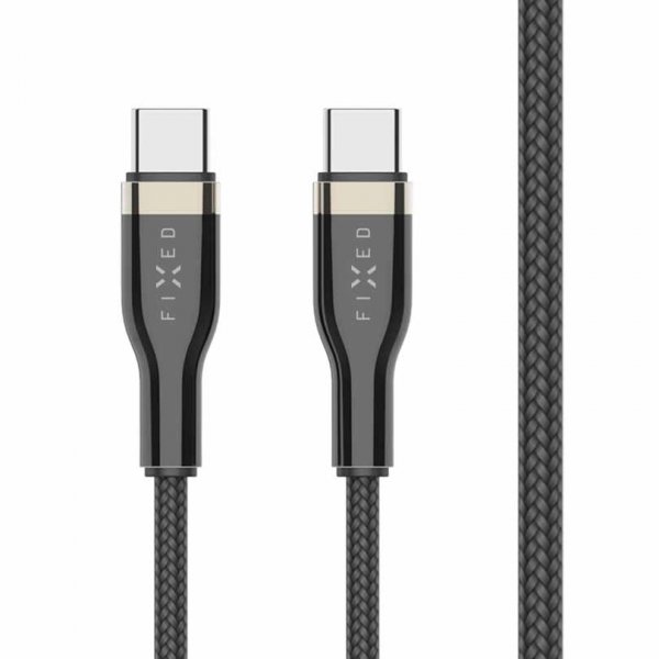 Fixed Kabel METAL Series USB-C/USB-C 1.2m Musta